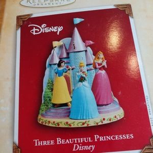 Hallmark keepsake ornament. Three Disney princesse